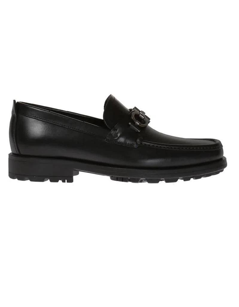 Ferragamo Salvatore Ferragamo Tubolari David Men's Black Moccasins 2