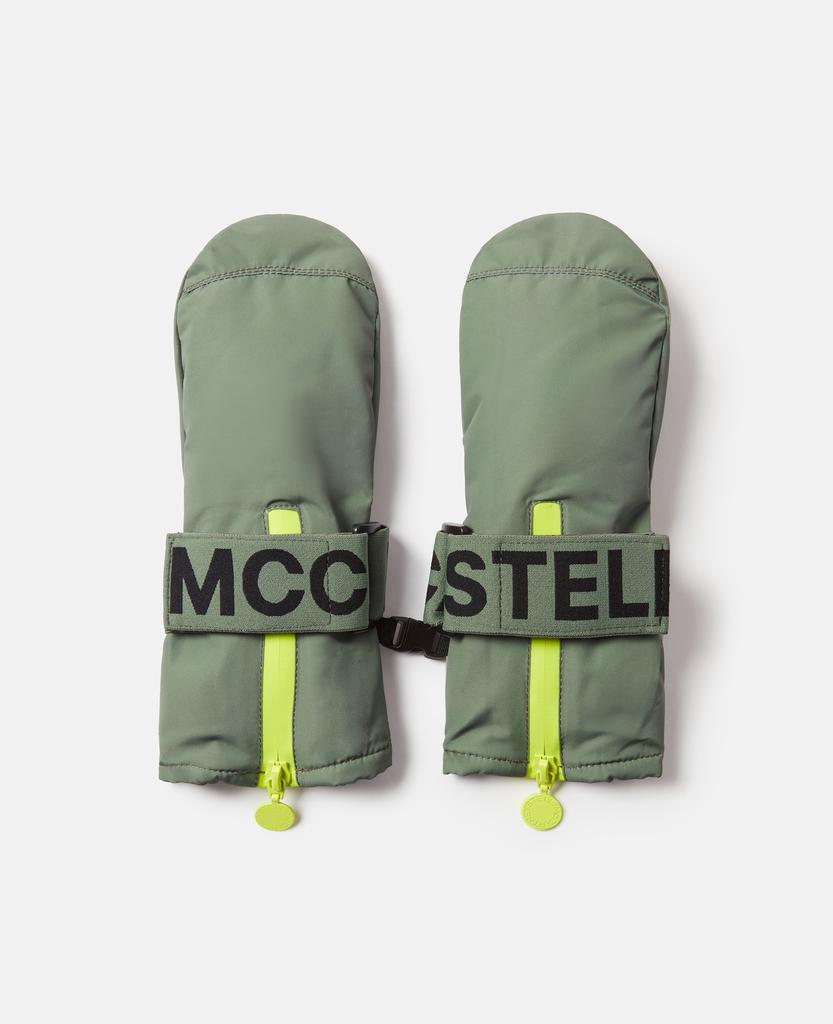 新品 Stella Mccartney winter Gloves Stella McCartney Stella McCartney - Logo Tape Ski Gloves, , Size