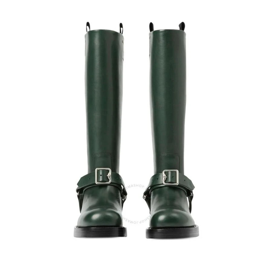 Burberry Equestrian Knight Detail Knee-High Saddle Leather Boots 3