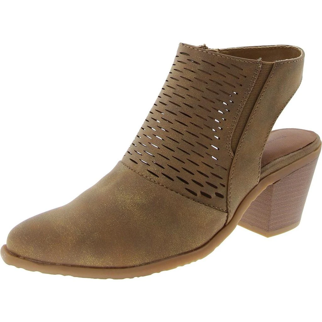 Baretraps YANGLEY Womens Faux Leather Block Heel Shooties 1