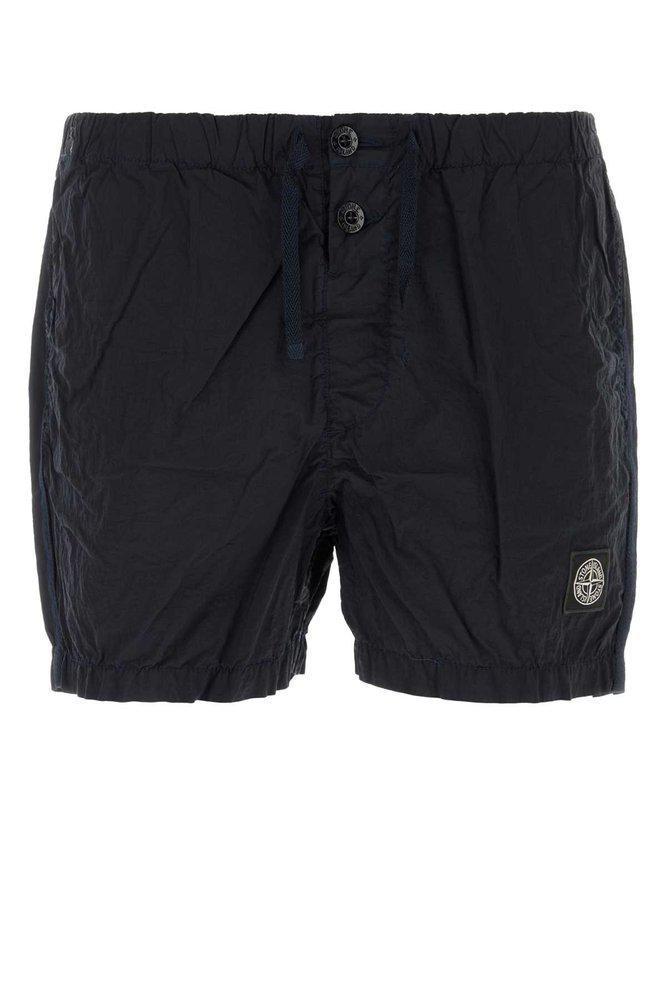 Stone Island Stone Island Logo-Patch Swim Shorts