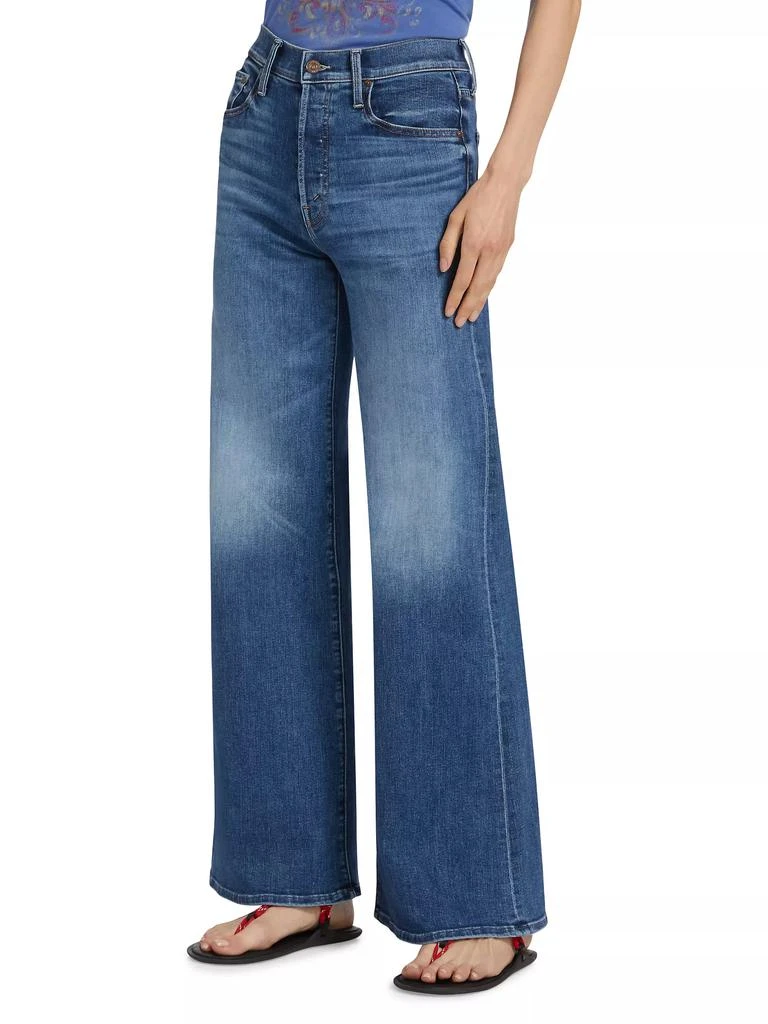 MOTHER The Tomcat Roller Sneak Wide-Leg Jeans 4
