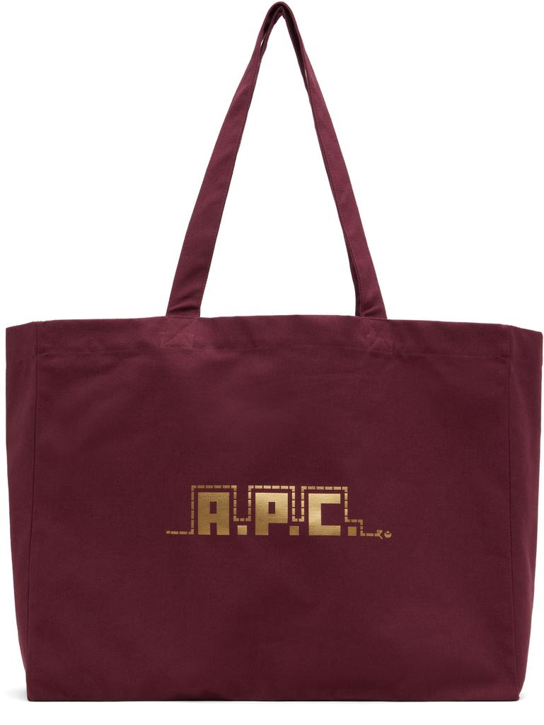 ☆A.P.C.☆ Lou University Tote Bag Burgundy COCPRM61956GAC C A.P.C. Burgundy Lou University Tote - Tote Bags - Compare