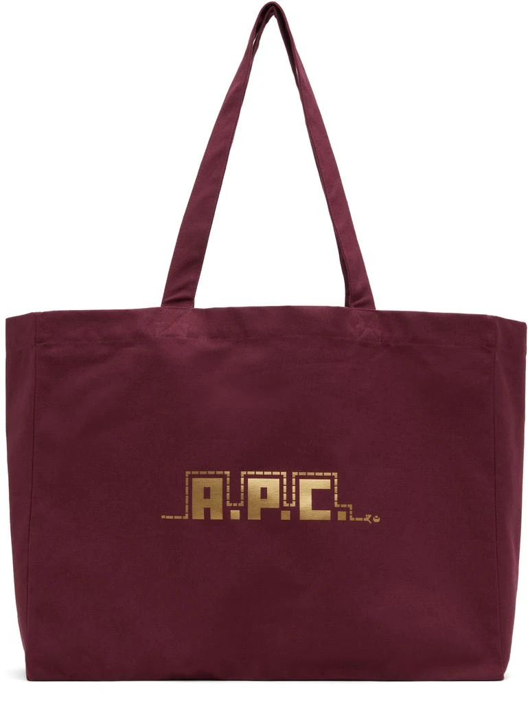 A.P.C. Burgundy Lunar New Year 2025 Diane Shopping Tote 1