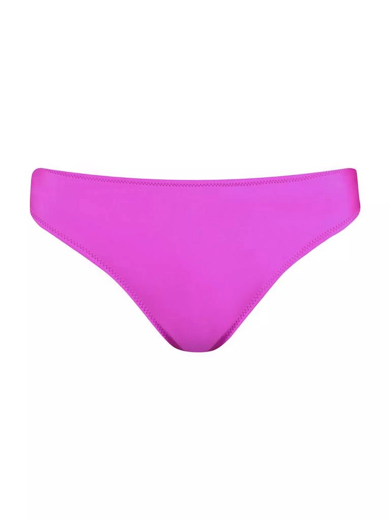 L'Agence Shimmer Solids Nicole Bikini Bottom 1