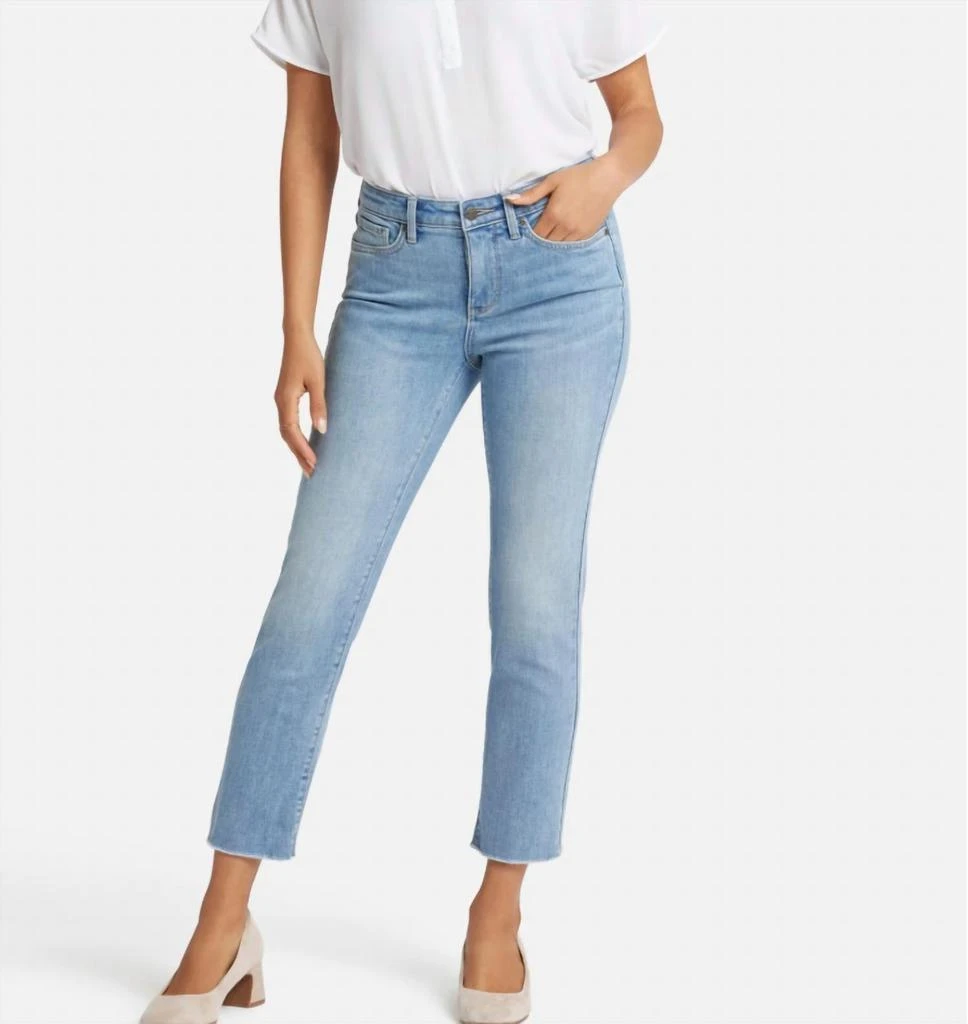 NYDJ Nydj - Sheri Slim Ankle Jeans w Frayed Hem 1