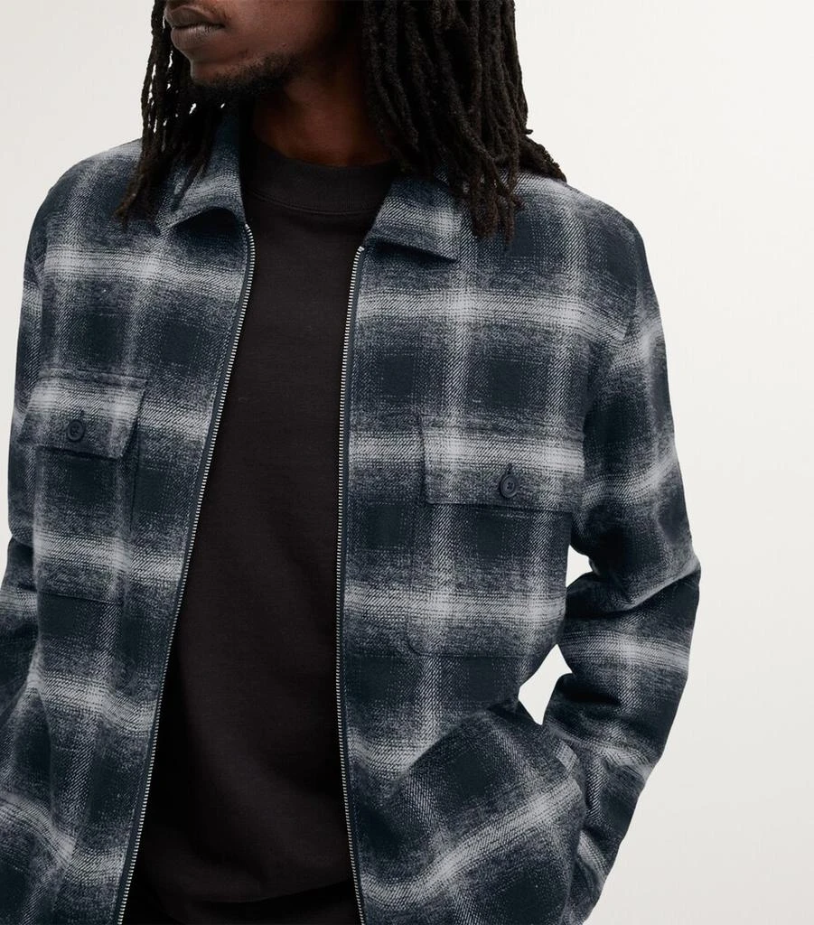 ALL SAINTS Cotton Brushed Check Marley Jacket 5