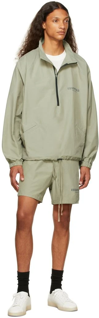 Essentials Green Volley Shorts 4