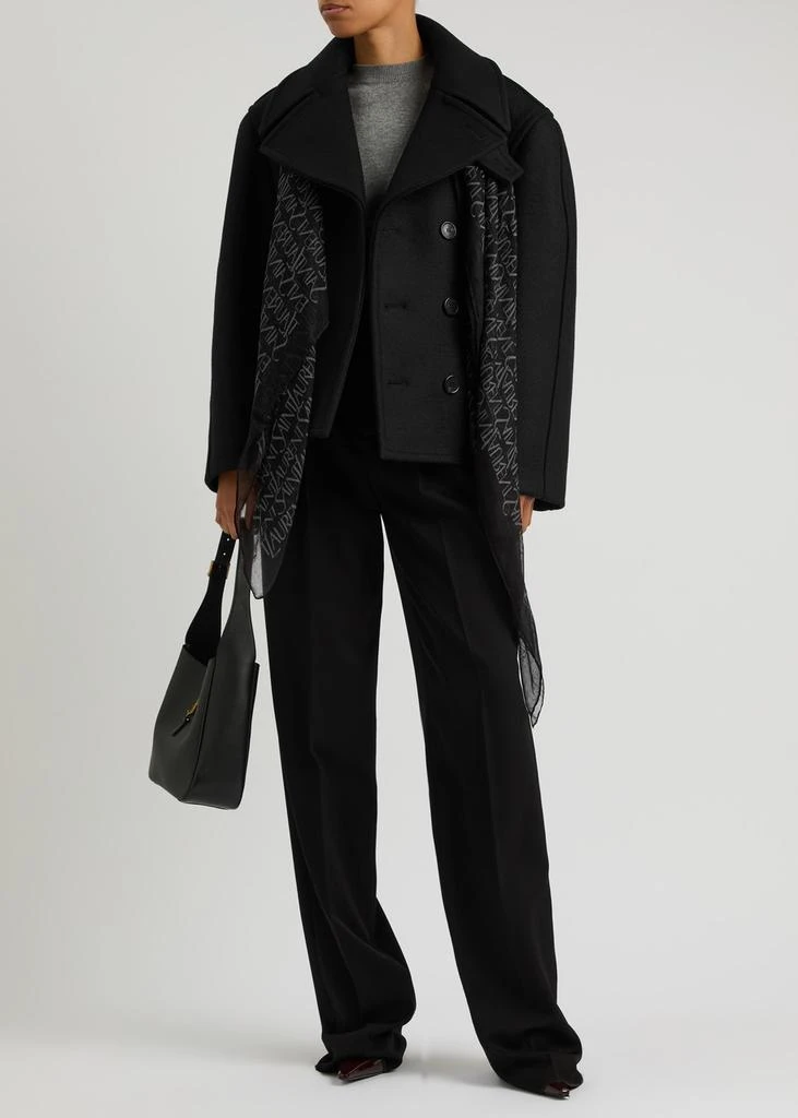 Yves Saint Laurent Double-breasted wool pea coat 4