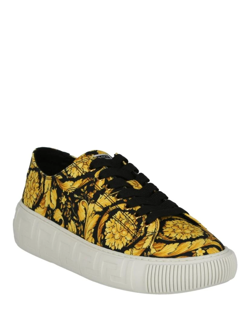 Versace La Greca Barocco Canvas Sneakers 2