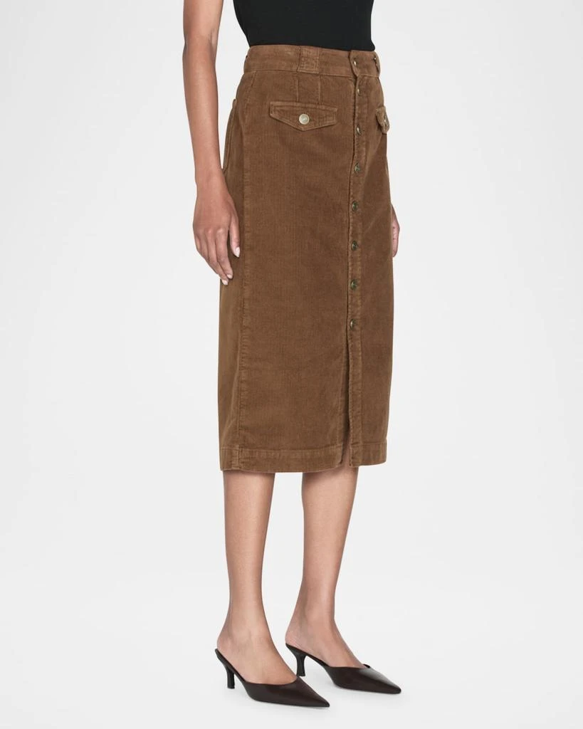 FRAME The Penelope Corduroy Midi Skirt 2