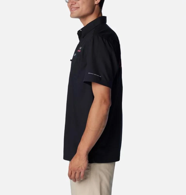 Columbia Columbia Men's Collegiate PFG Slack Tide  Camp Shirt - Georgia- 3