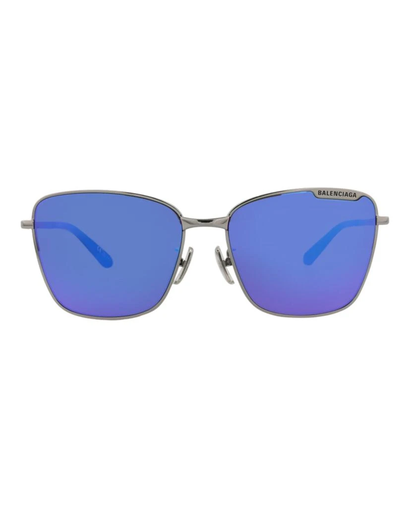 Balenciaga Square-Frame Metal Sunglasses 1