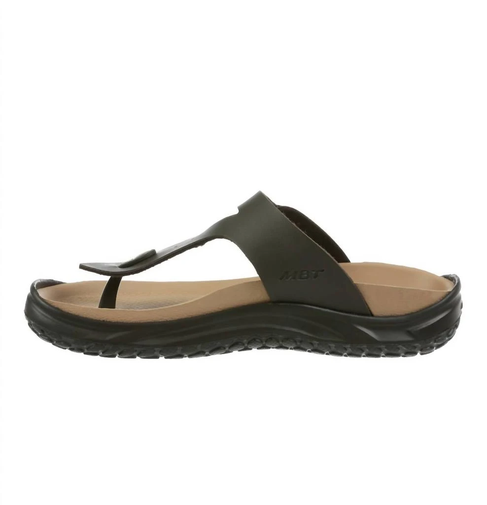 MBT Women's Meru Thong Sandal In Dark Brown 3
