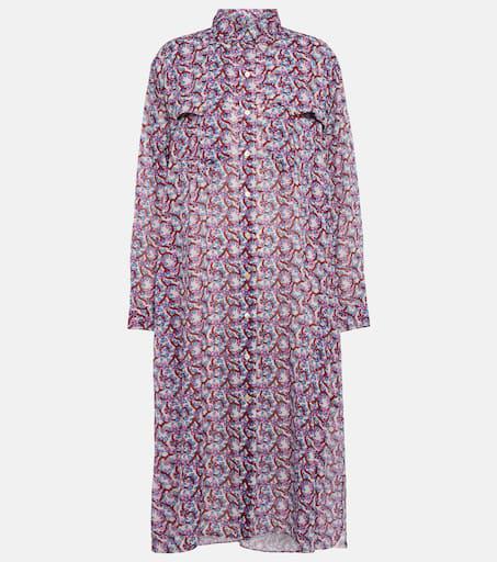 【Marant Etoile】 Eliane floral-printコットンミディドレス Isabel Marant Eliane floral-print cotton midi dress