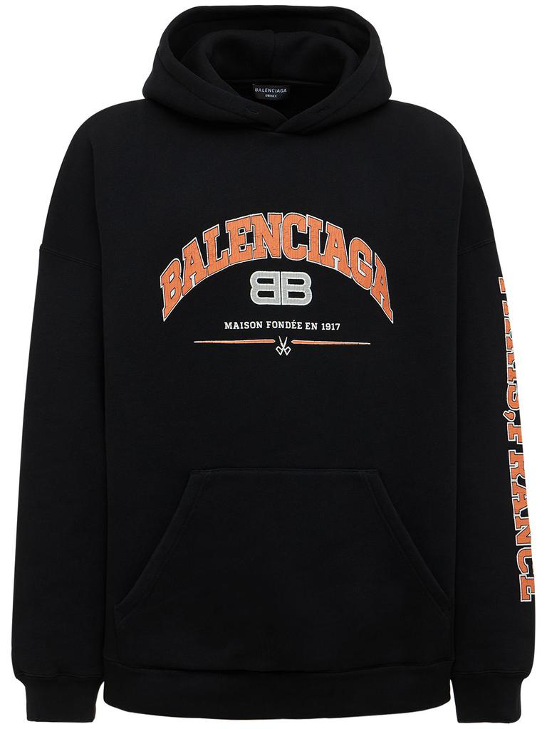 BALENCIAGA Wide Fit Heavy Sweatshirt Hoodie