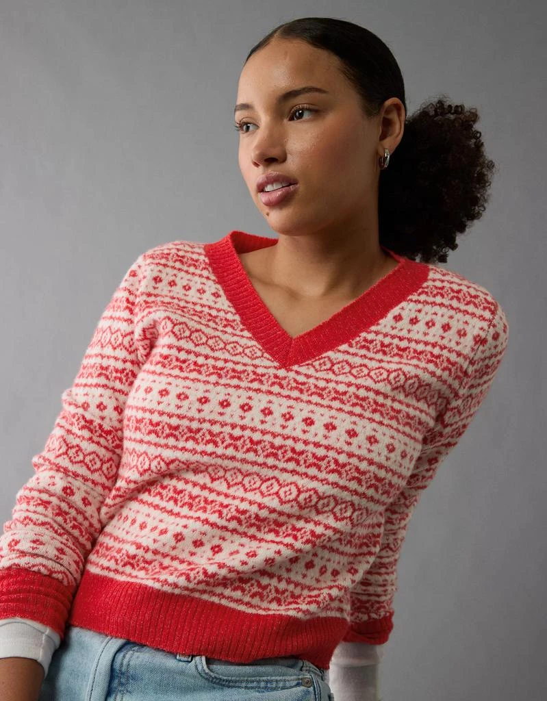 AE AE Whoa So Soft Shrunken V-Neck Sweater 7