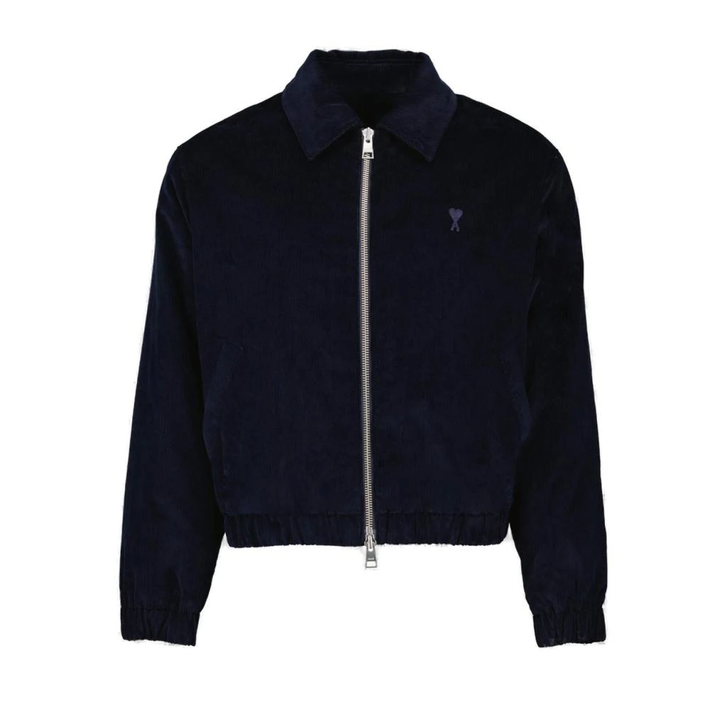 AMI AMI Paris Ami de Coeur Zip-Up Corduroy Shirt Jacket 1