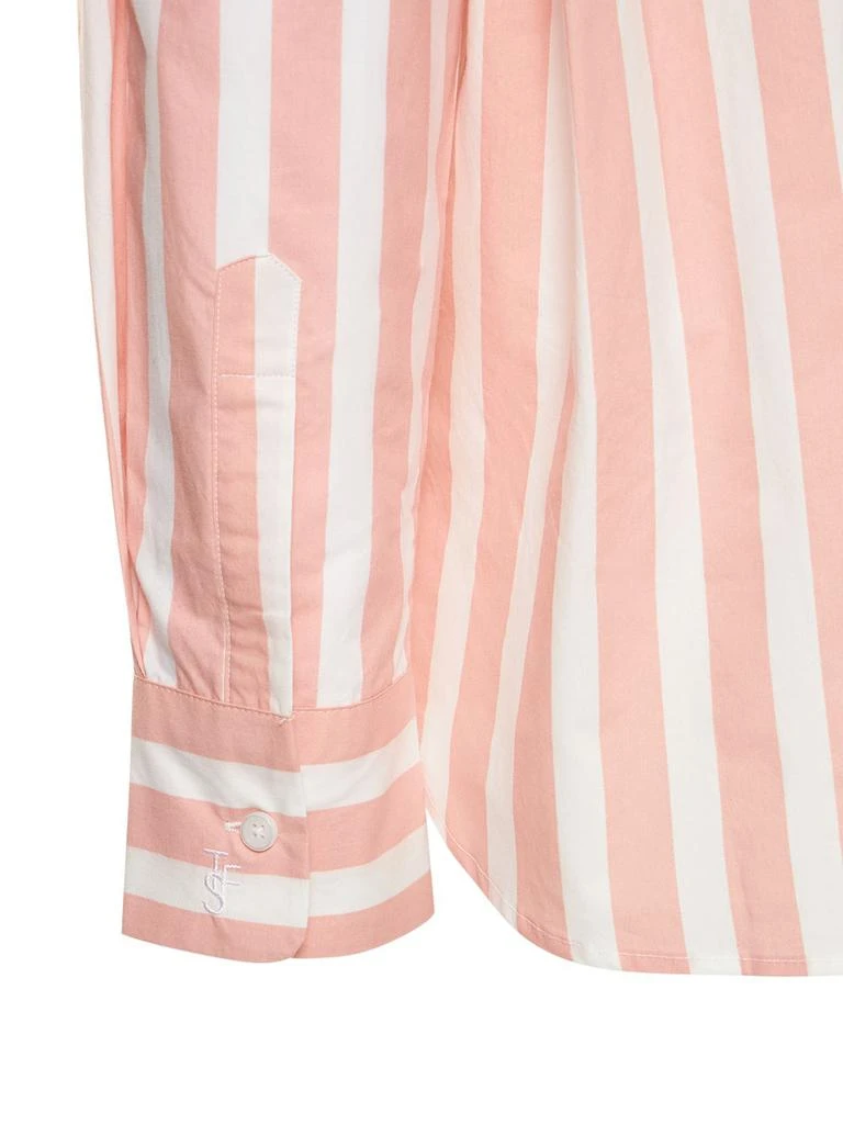 The Frankie Shop Lui Wide Striped Cotton Shirt 6