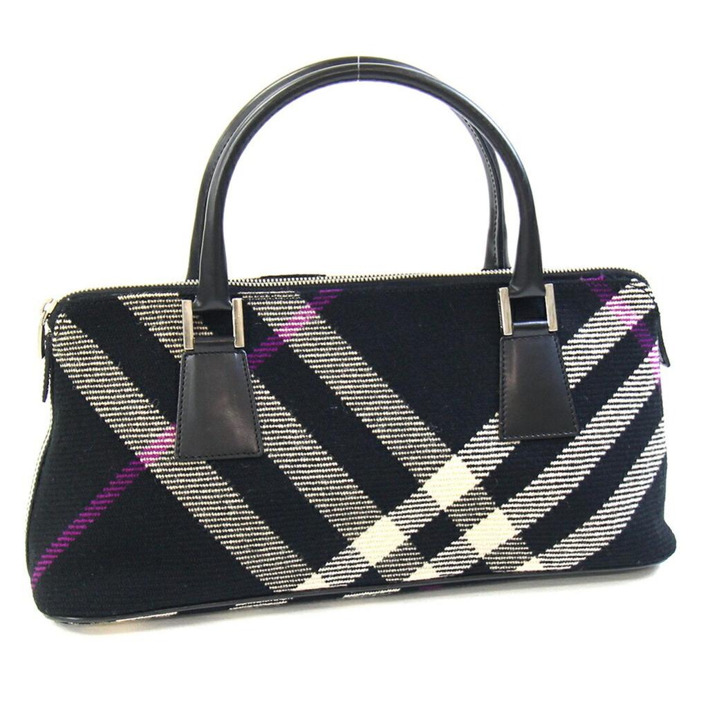 Burberry Embroidered Canvas Large Highlands Shopping Bag