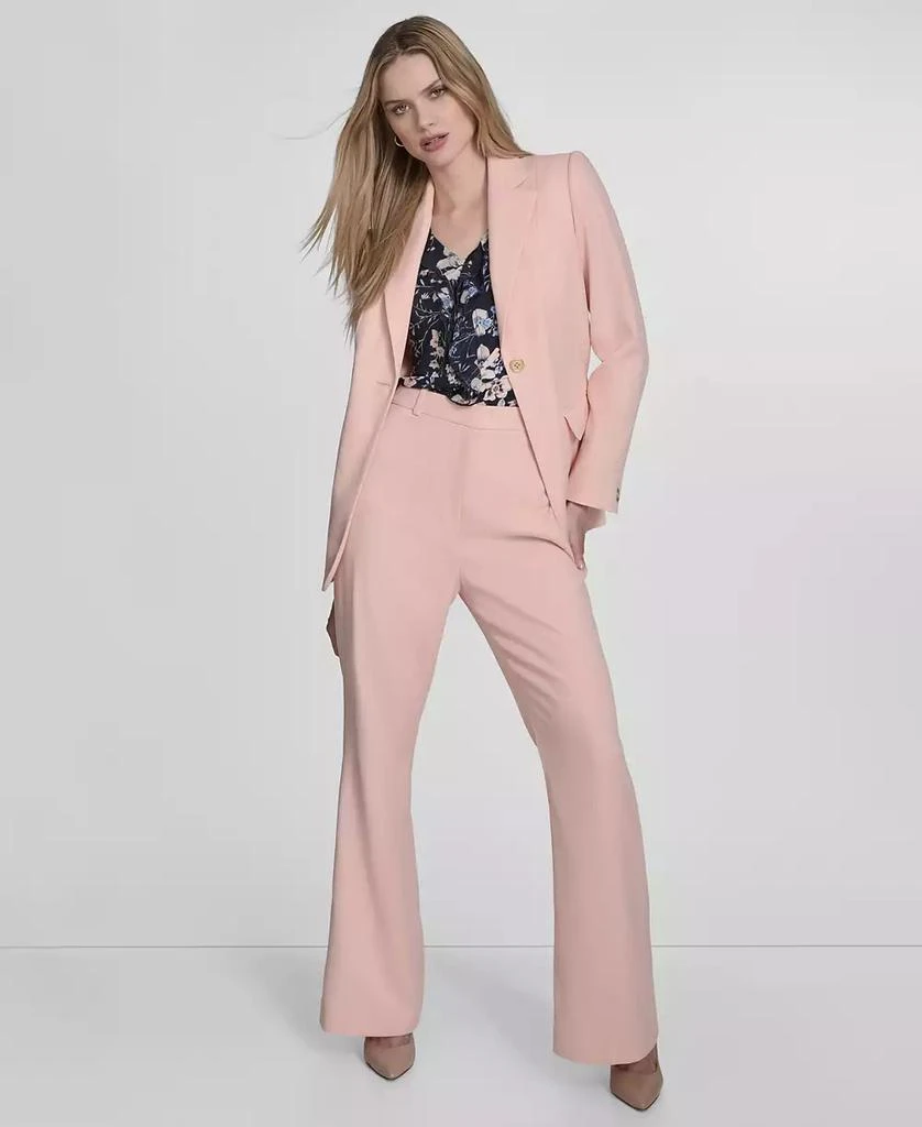 Tommy Hilfiger Women's Notched Collar One-Button Blazer 6