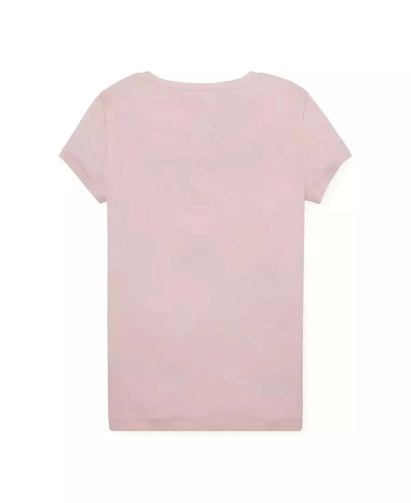 Polo Ralph Lauren Big Girls Cotton Jersey V-Neck T-shirt 2