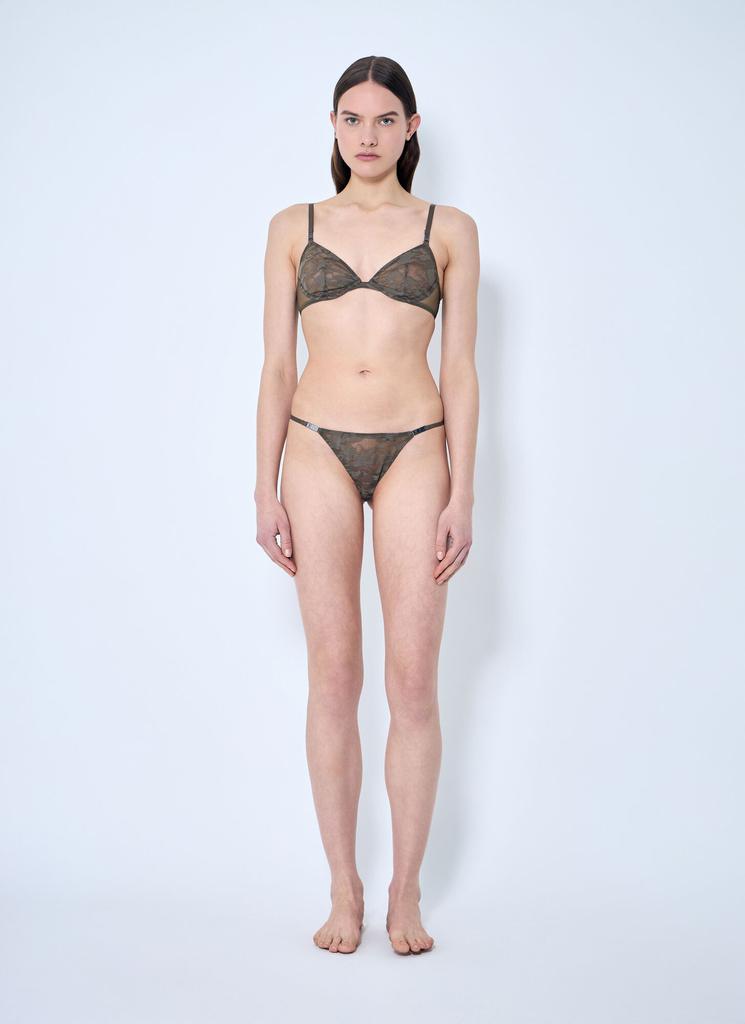 Diesel Camo Lace Plunge Bra