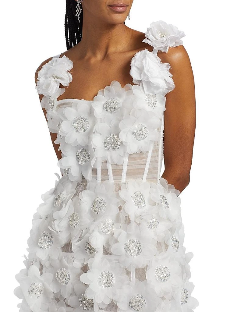 BRONX AND BANCO Rosalie Floral Applique Minidress 6