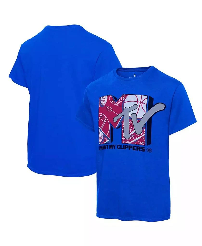 Junk Food Men's Royal LA Clippers NBA x MTV I Want My T-shirt 1