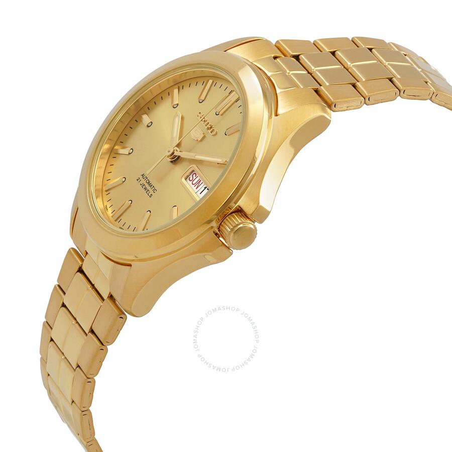 Seiko 5 Automatic Gold Dial Men's Watch SNKK98K1