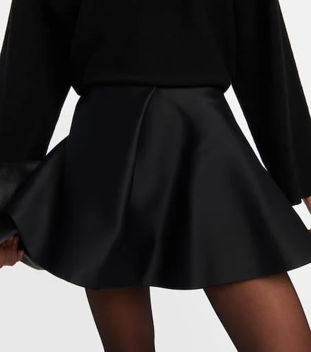 Khaite Ralfa satin miniskirt 4