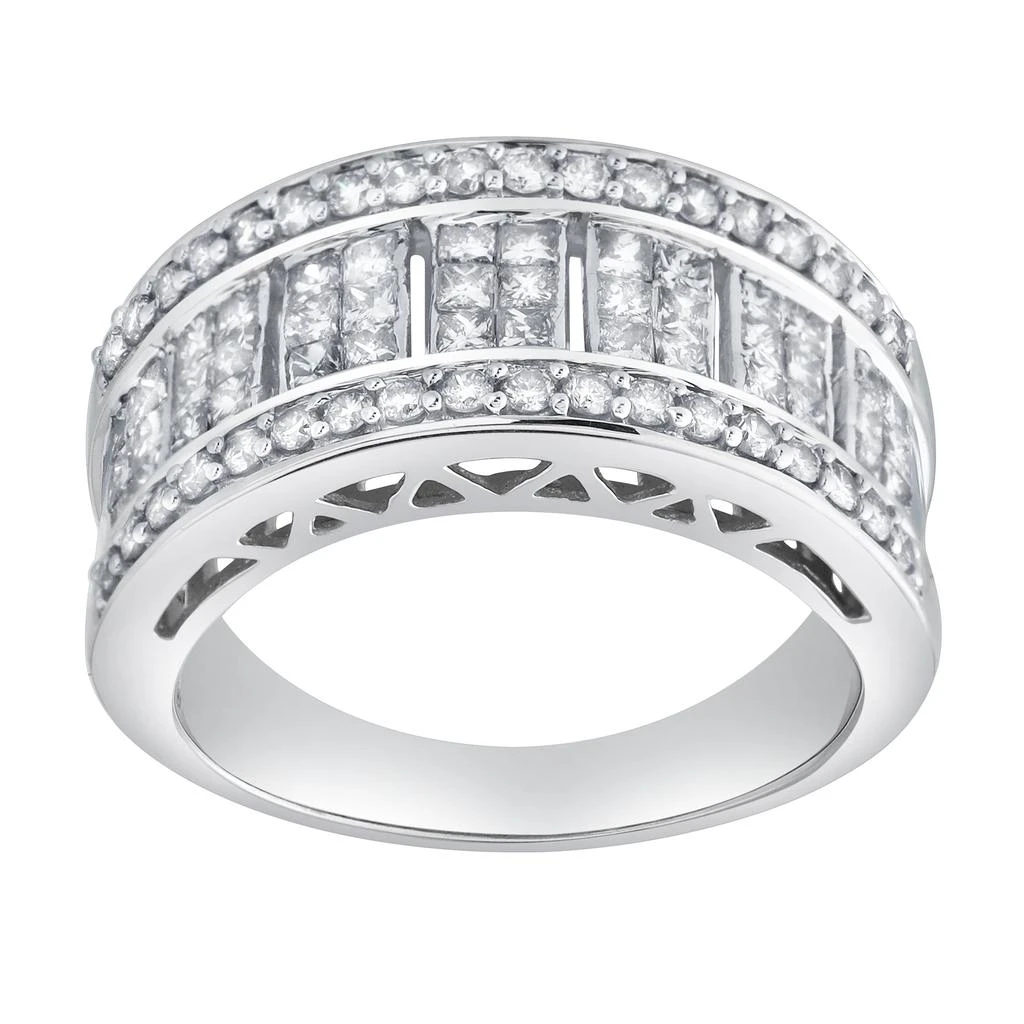 LuvMyJewelry Illumina 1.25 Ct 10K Gold Diamond Band