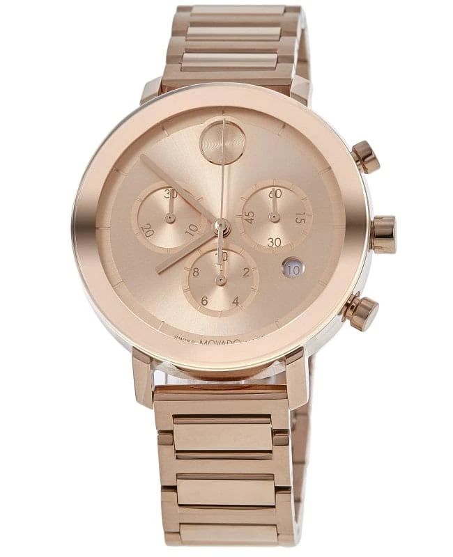 Movado Movado Bold Evolution Chronograph Rose Gold Plated Women's Watch 3600886 1