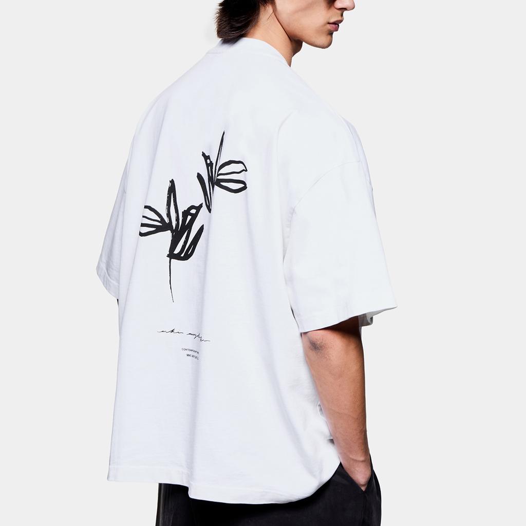 MKI Miyuki Zoku Ink Flower Cotton-Jersey T-Shirt