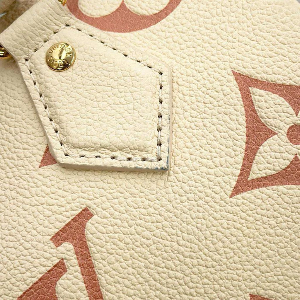 Louis Vuitton Louis Vuitton Cream/Pink Monogram Empreinte Leather Speedy Bandouliere 20 Bag 4
