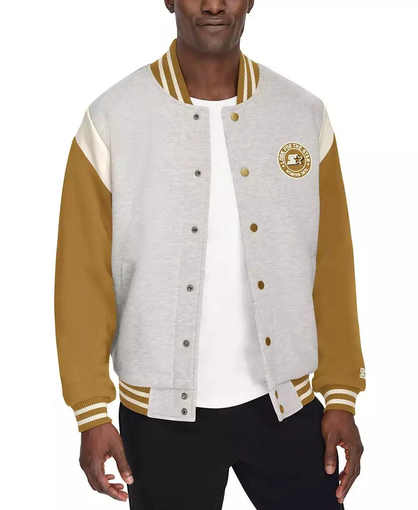Starter Men's Heavyweight Fleece Varsity Jacket 1