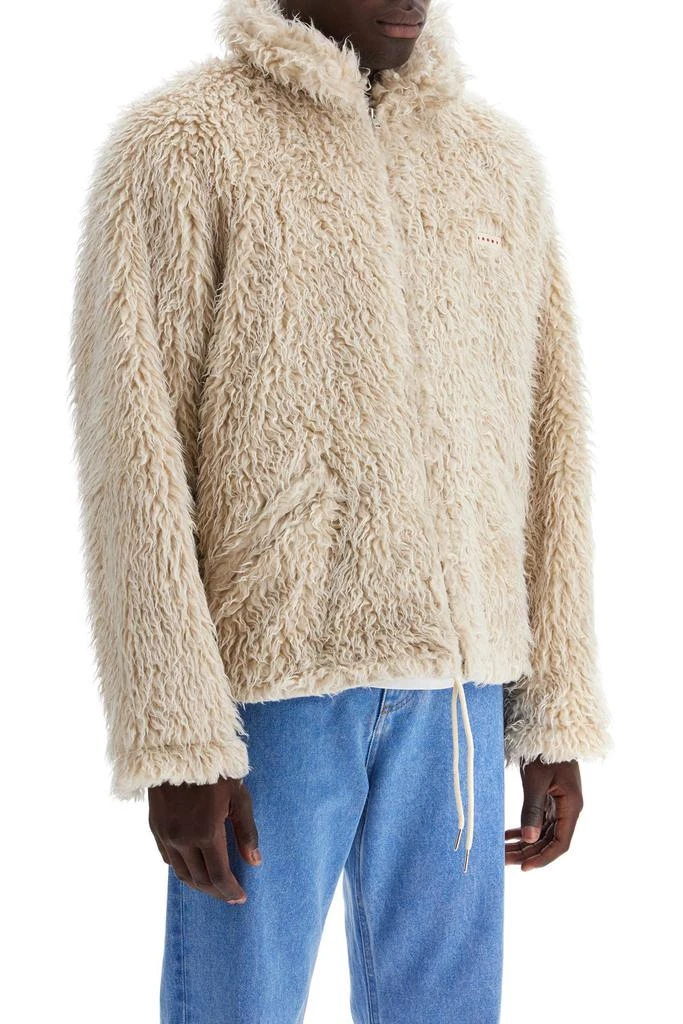 Marni faux fur jacket with removable hood. 2