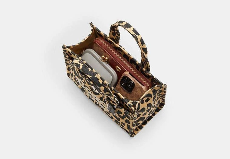 Coach LEOPARD CARGO 26 TOTE BAG 4