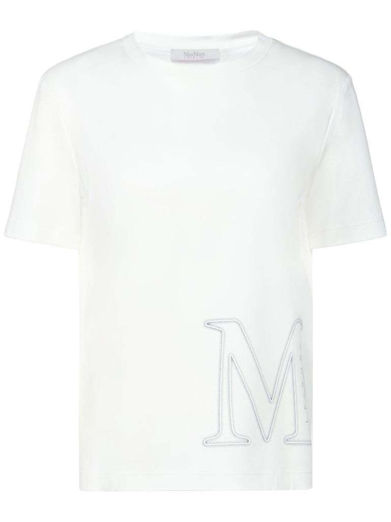 MAX MARA Monviso Logo Cotton & Modal T-shirt