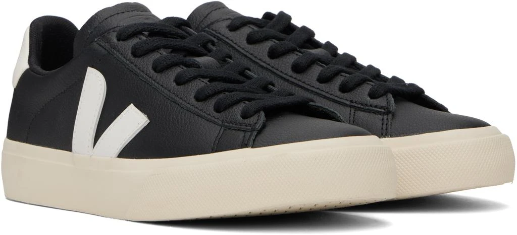 Veja Black & White Campo Leather Sneakers 4