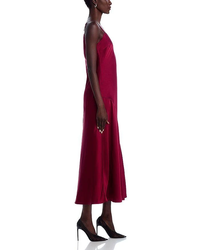 AQUA Satin Bias Cut Slip Midi Dress - Exclusive 5