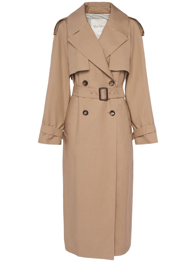 コート Max Mara SS23 'Mescal trench coat (MESCAL 001) Max Mara Mescal denim-jacquard trench coat - Coats - Free