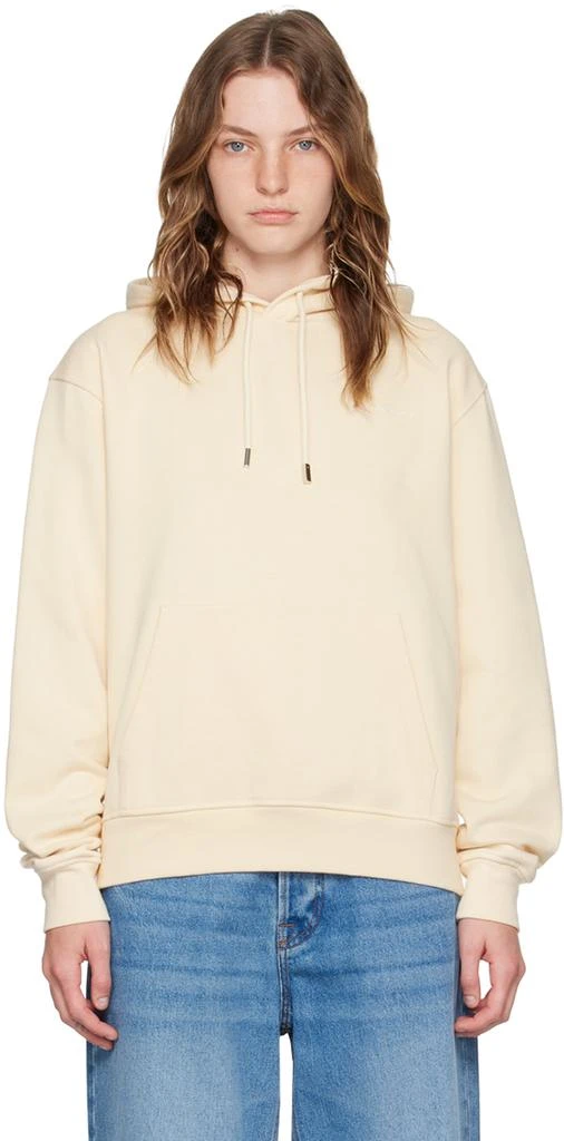Jacquemus Beige Les Classiques 'Le sweatshirt brodé' Hoodie 1
