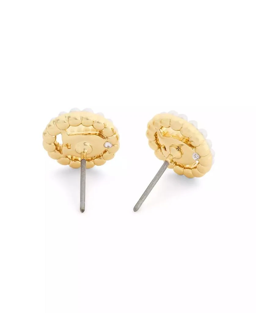 Coach Faux Stone Signature C Mother of Pearl Stud Earrings 3