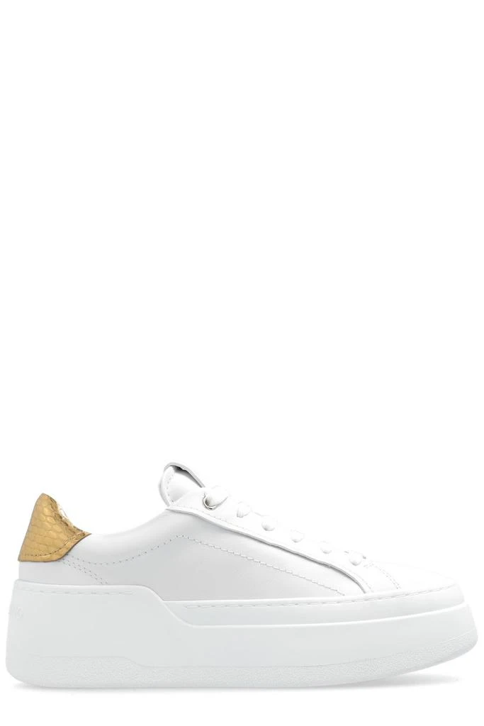 Salvatore Ferragamo Ferragamo Lace-Up Wedge Sneakers from Cettire