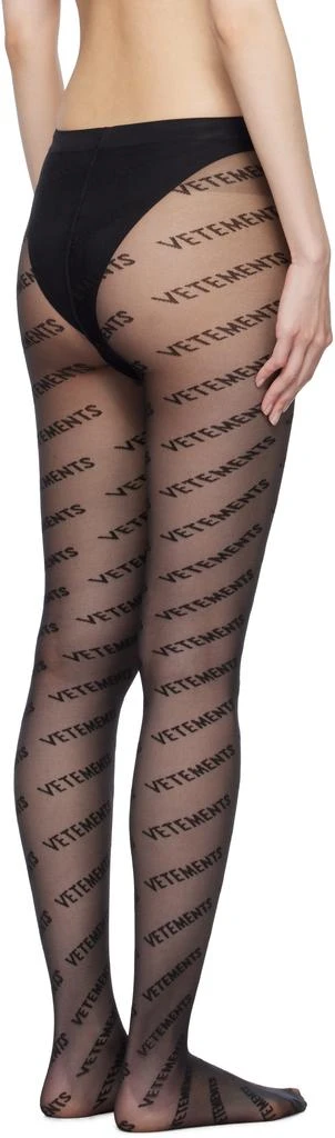Vetements Black Wolford Edition Logo Tights 3