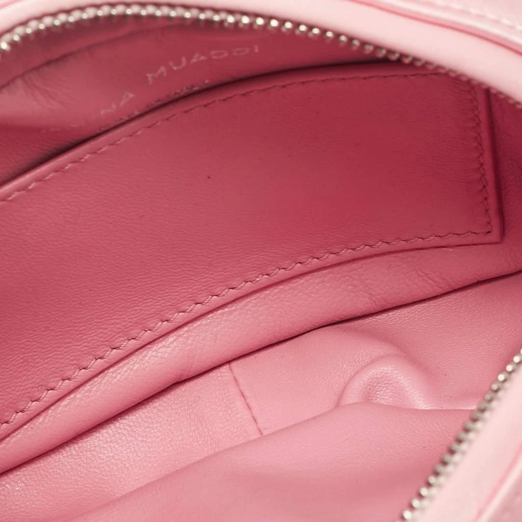 Amina Muaddi Amina Muaddi Pink Satin Super Amini Baddie Bag 7