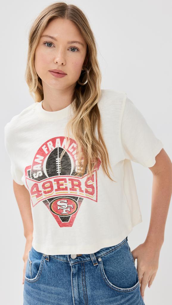 Junk Food 49ers Crew Neck Crop Tee