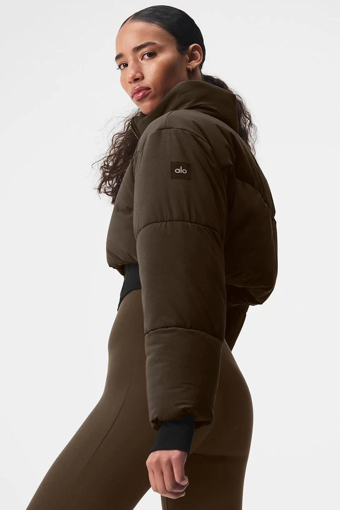Alo Main Act Corset Puffer - Espresso/Black 4