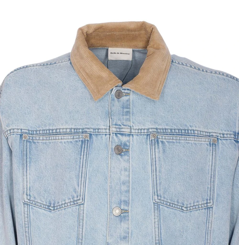 Drôle de Monsieur Drôle de Monsieur Logo Patch Denim Jacket 3